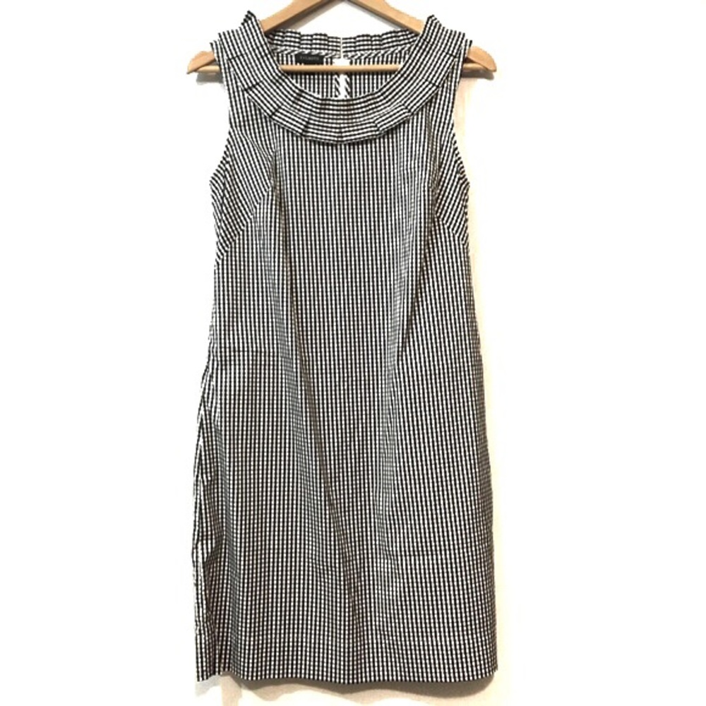 Talbots | Black & White Checkered Dress Sz 4. Great condition!